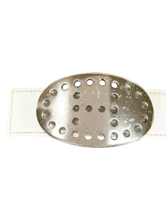 Hermes Evelyne Leather Brown White Belt Silver main image 6